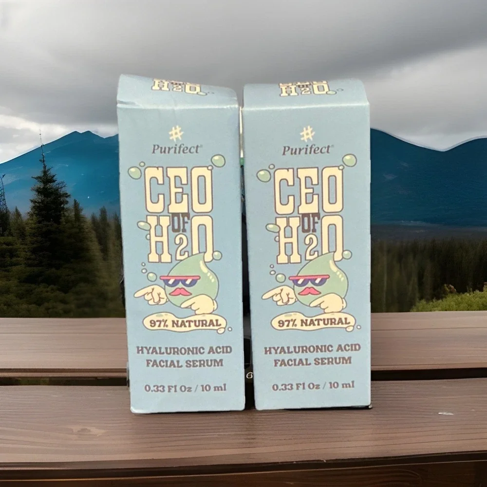 2X Purifect CEO of H2O‎ Hyaluronic Acid Facial Serum 97% Natural Vegan